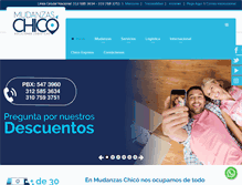 Tablet Screenshot of mudanzaschico.com